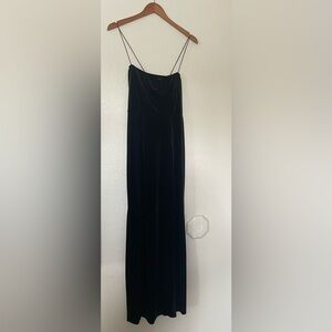 Free People Black Corduroy Maxi Dress